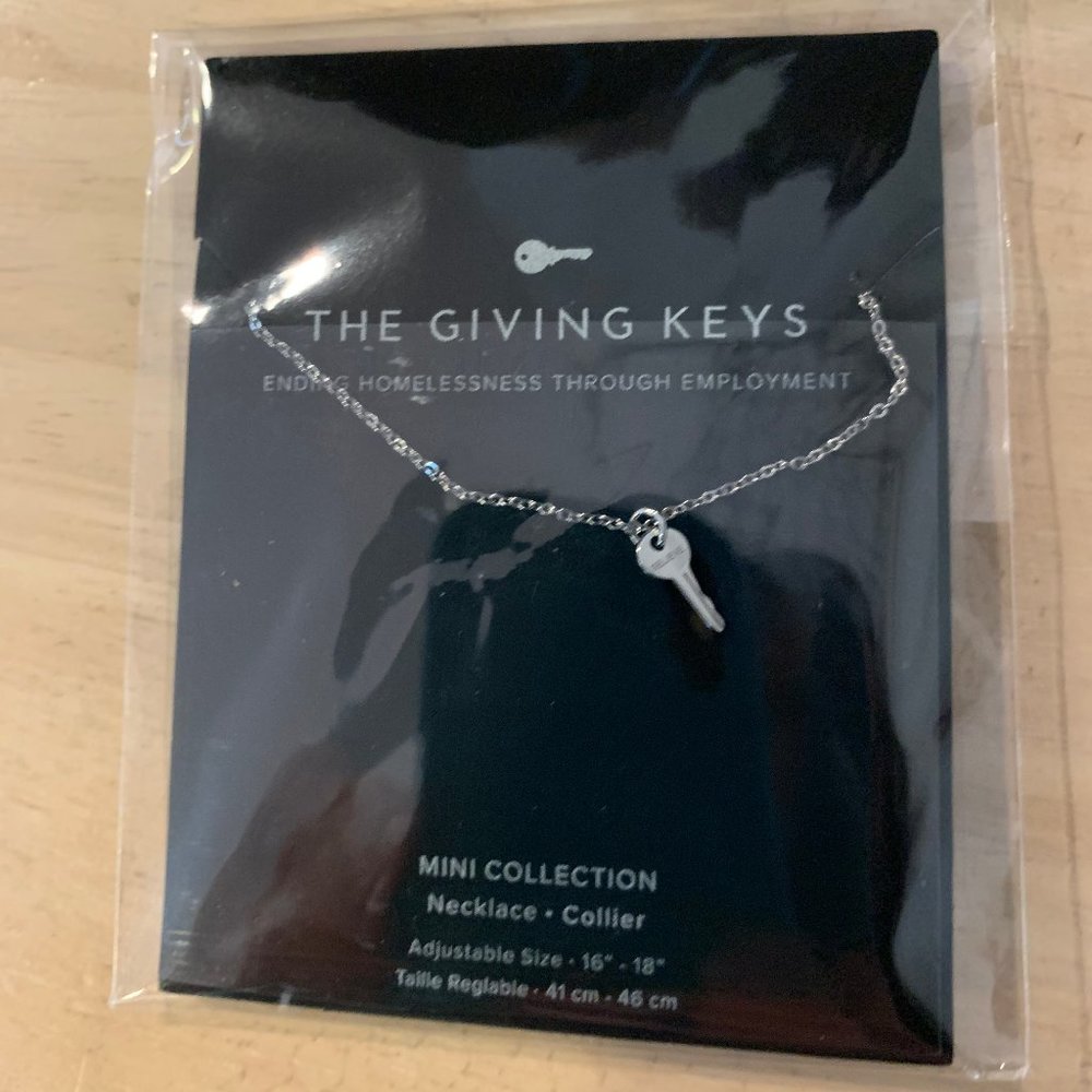 The Giving Keys Mini Key Necklace Silver
